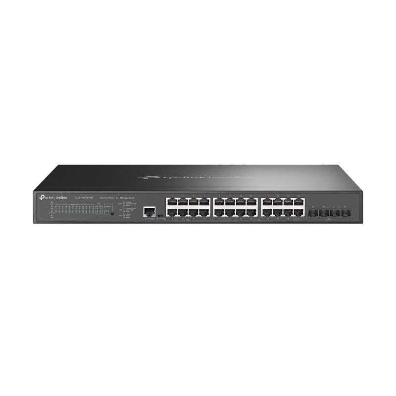 TP-Link Omada 24 ports 2,5GBASE-T et 4 ports 10GE SFP+ Commutateur géré L2+ avec 16 ports PoE+ et 8 ports PoE++