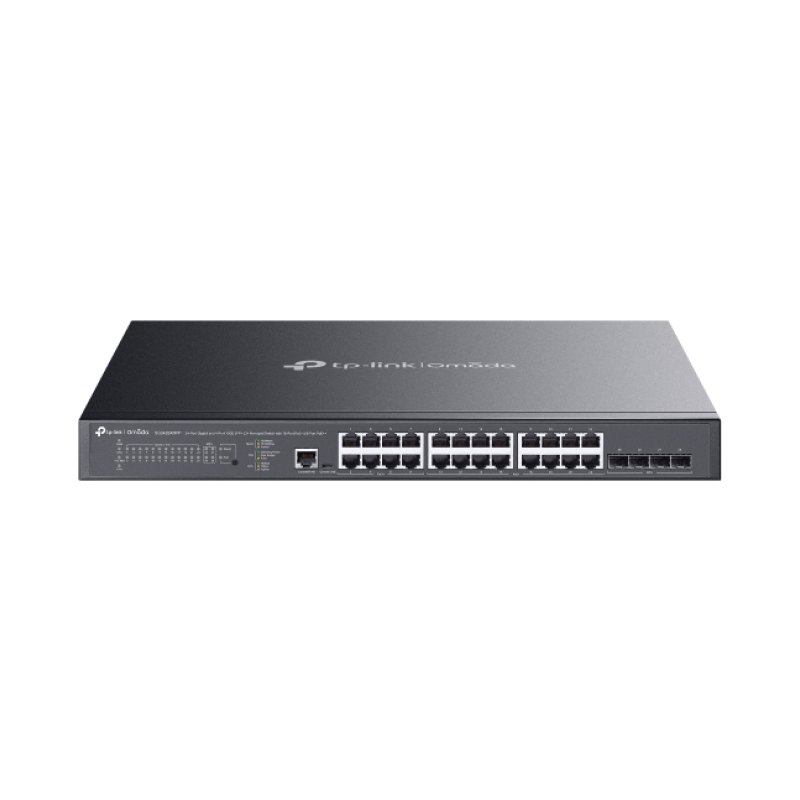 TP-Link Omada SG3428XMPP network switch Managed L2+ Gigabit Ethernet (10/100/1000) Power over Ethernet (PoE) 1U Black