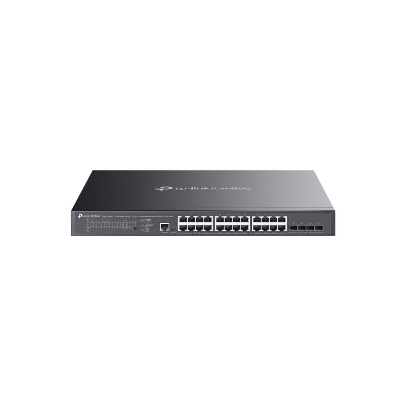 TP-Link Omada SG3428XMPP commutateur réseau Géré L2+ Gigabit Ethernet (10/100/1000) Connexion Ethernet, supportant l'alimentation via ce port (PoE) 1U Noir