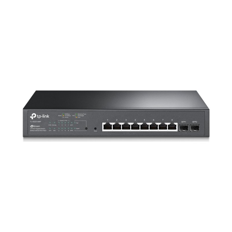 TP-Link JetStream 10-Port Gigabit Smart PoE Switch with 8-Port PoE+