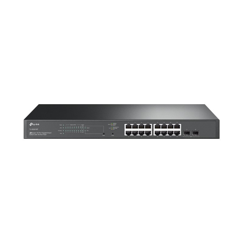 TP-Link JetStream 18-Port Gigabit Smart Switch with 16-Port PoE+