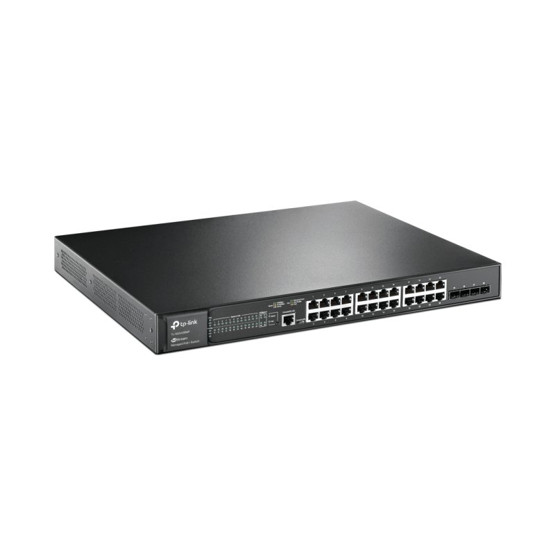 TP-Link JetStream 28-Port Gigabit L2 Managed Switch with 24-Port PoE+