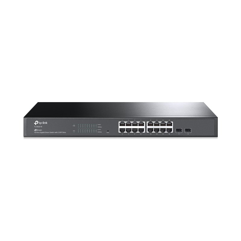 TP-Link JetStream 16-Port Gigabit Smart Switch with 2 SFP Slots
