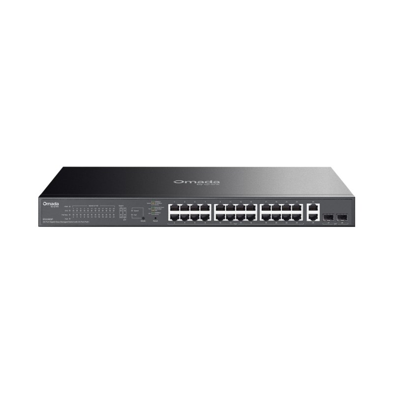 TP-Link ES228GP network switch Managed L2 Gigabit Ethernet (10/100/1000) Power over Ethernet (PoE) Black