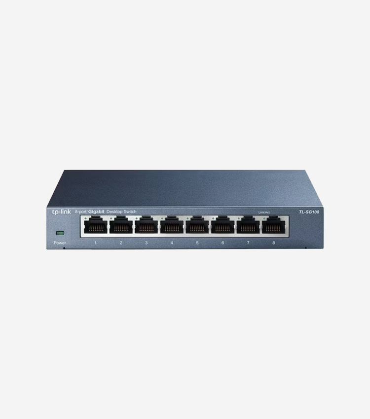 Tp-link Tl-sg108 8-port 10/100/1000mbps Desktop Gigabit Steel Cased Switch - 8 Ports - Gigabit Ethernet - 10/100/1000base-t - 2 Layer Supported - 3.30 W Power Consumption - Twisted Pair - Desktop - 3 Year Limited Warranty