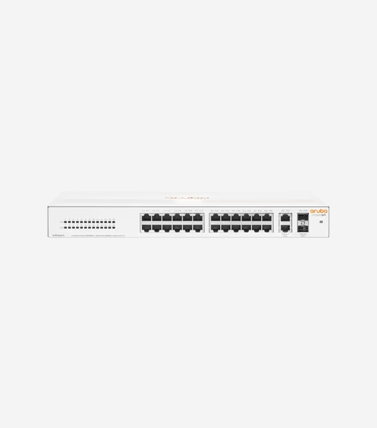 HPE Instant On 1930 24G Class4 PoE 4SFP/SFP+ 195W Switch - 24 Ports - Manageable - Gigabit Ethernet, 10 Gigabit Ethernet - 10/100/1000Base-T, 10GBase-X - 4 Layer Supported - Modular - 280 W Power Consumption - 195 W PoE Budget - Optical Fiber, Twisted Pair - PoE Ports - 1U High - Rack-mountable, Wall Mountable, Table Top, Cabinet Mount, Under Table - Lifetime Limited Warranty