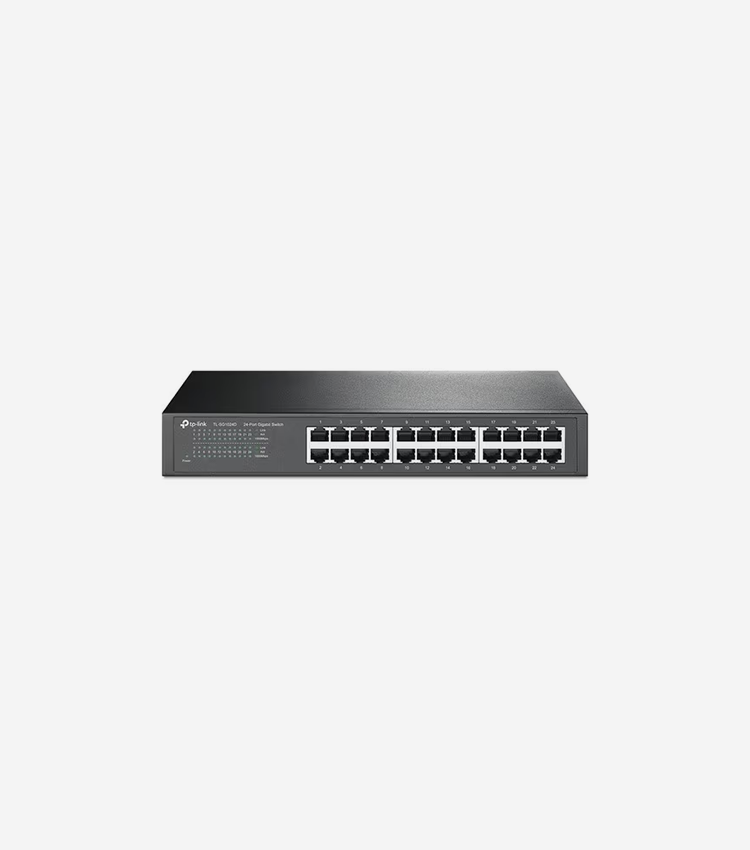 TP-Link TL-SG1024D 24-Port Gigabit Desktop Switch - 24 Ports - Gigabit Ethernet