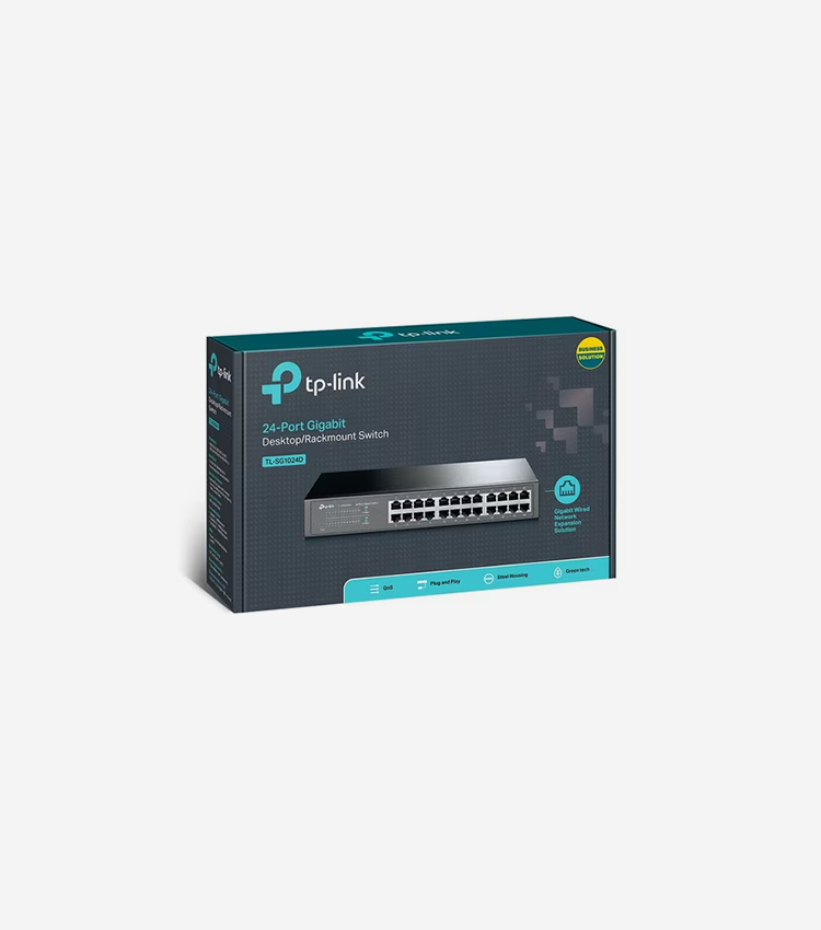 TP-Link TL-SG1024D 24-Port Gigabit Desktop Switch - 24 Ports - Gigabit Ethernet