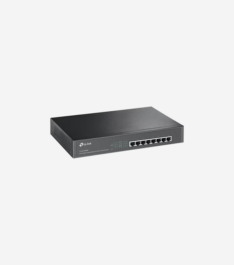 TP-Link 8-Port Gigabit Desktop/Rackmount Switch with 8-Port PoE+ - 8 Ports - Gigabit Ethernet