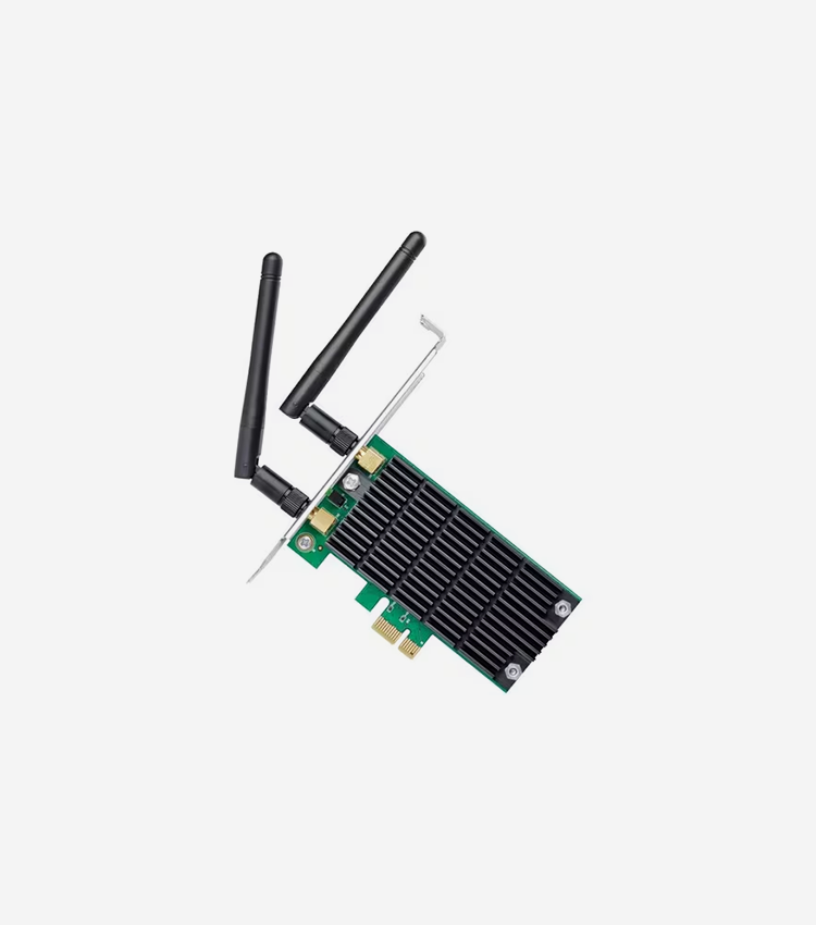 TP-Link Archer T4E IEEE 802.11ac Dual Band Wi-Fi Adapter for Desktop Computer - PCI Express - 1.17 Gbit/s - 2.40 GHz ISM - 5 GHz UNII - Internal