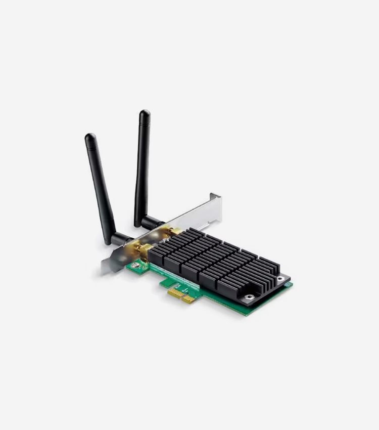 TP-Link Archer T4E IEEE 802.11ac Dual Band Wi-Fi Adapter for Desktop Computer - PCI Express - 1.17 Gbit/s - 2.40 GHz ISM - 5 GHz UNII - Internal