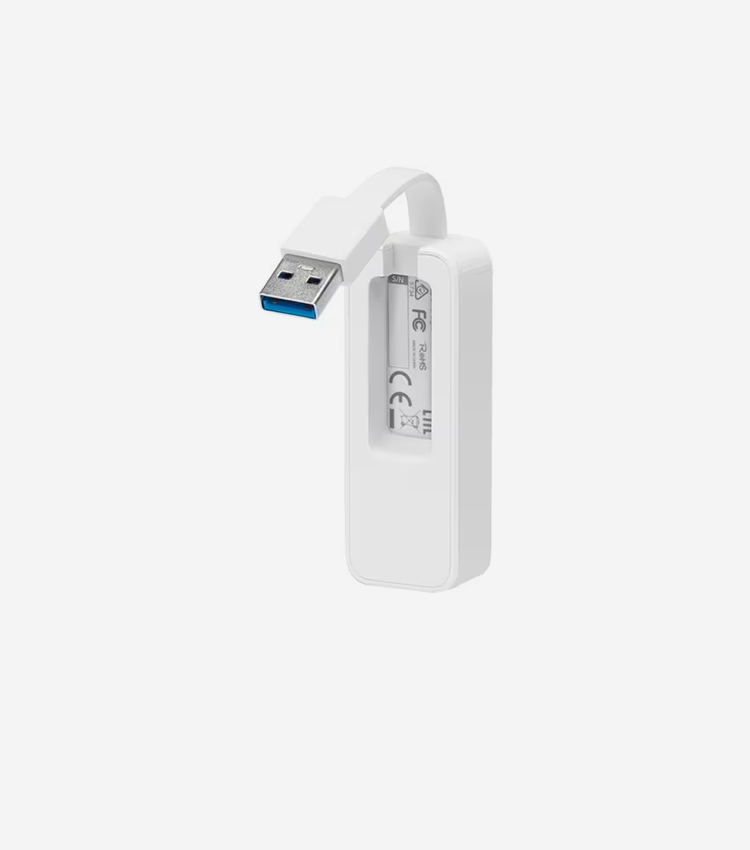 TP-Link USB 3.0 to Gigabit Ethernet Network Adapter - USB 3.0 - 1000 MB/s Data Transfer Rate - 1 Port(s) - 1 - Twisted Pair - 10/100/1000Base-T - Desktop