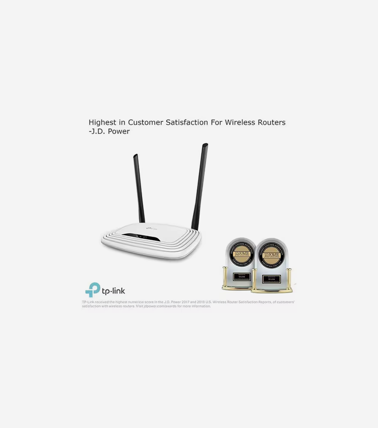 TP-LINK TL-WR841N Wireless N300 Home Router - Single Band - 2.40 GHz ISM Band - 2 x Antenna(2 x External) - 37.50 MB/s Wireless Speed - 4 x Network Port - 1 x Broadband Port - Fast Ethernet - Desktop