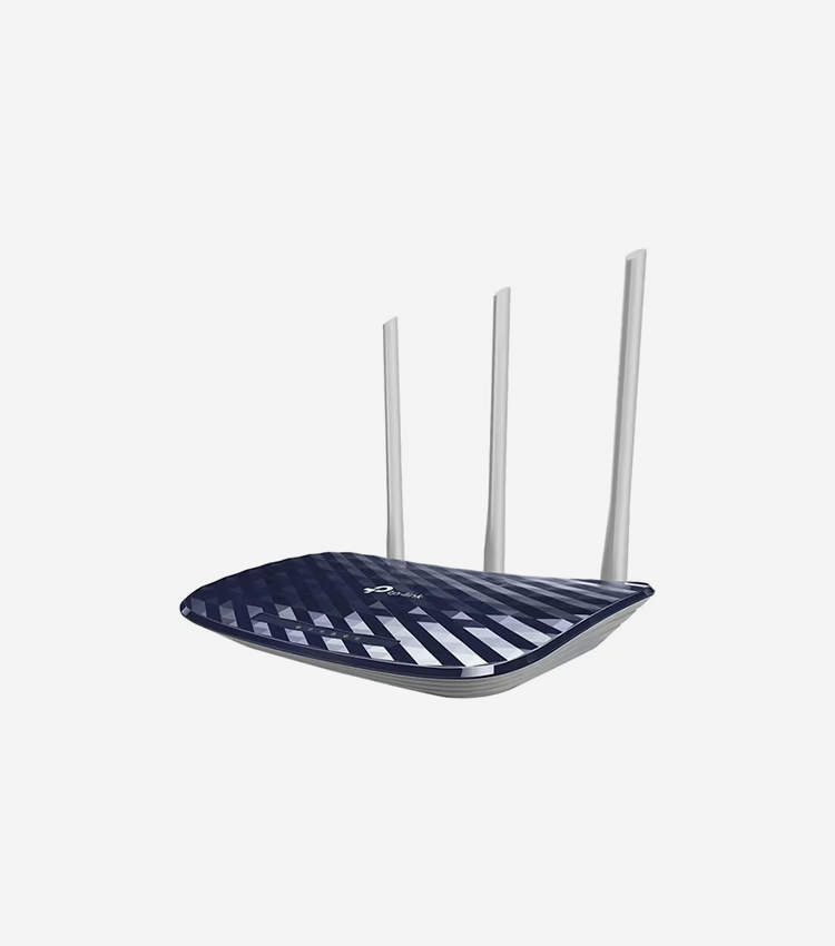 TP-Link Archer C20 Wi-Fi 5 IEEE 802.11ac Ethernet Wireless Router - Dual Band - 2.40 GHz ISM Band - 5 GHz UNII Band - 3 x Antenna(3 x External) - 93.75 MB/s Wireless Speed - 4 x Network Port - 1 x Broadband Port - Fast Ethernet - Desktop