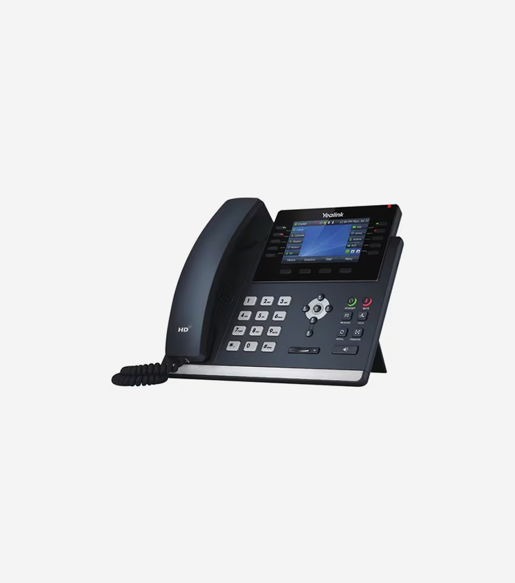 Yealink T46U IP Phone - Corded - Corded - Wall Mountable - Classic Gray - 16 x Total Line - VoIP LCD - 2 x Network (RJ-45) - PoE Ports