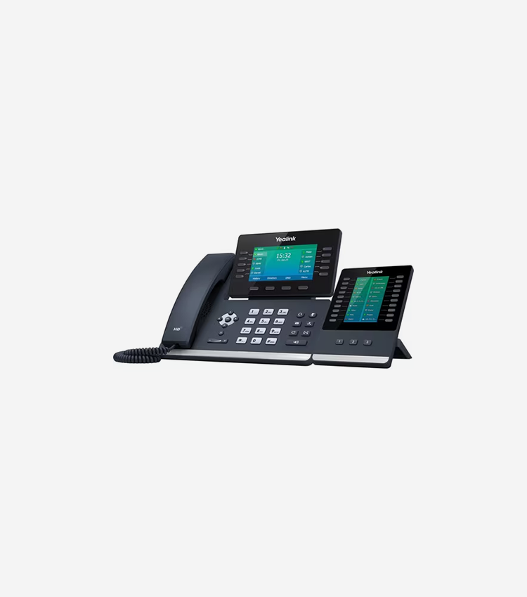 Yealink T54W IP Phone - Corded/Cordless - Corded/Cordless - Bluetooth - Wall Mountable, Desktop - Classic Gray - 16 x Total Line - VoIP - 4.3" - IEEE 802.11a/b/g/n/ac - 2 x Network (RJ-45) - PoE Ports