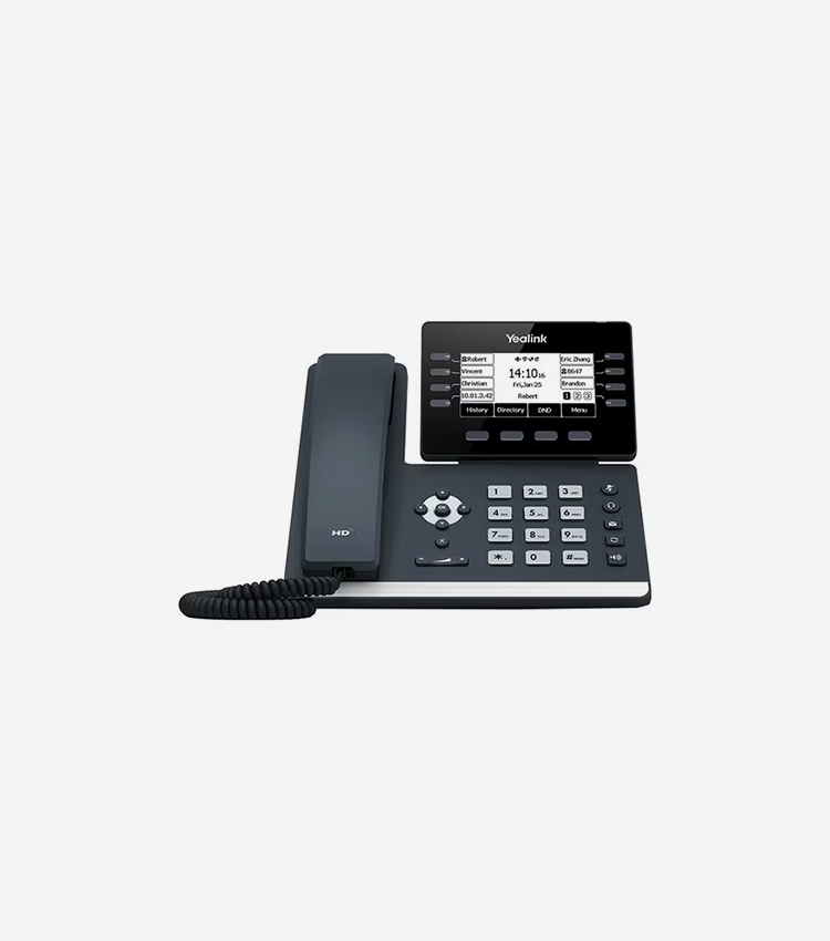 Yealink SIP-T53 IP Phone - Corded/Cordless - Corded - DECT, Bluetooth - Wall Mountable, Desktop - Classic Gray - 12 x Total Line - VoIP - 3.7" - 2 x Network (RJ-45) - PoE Ports