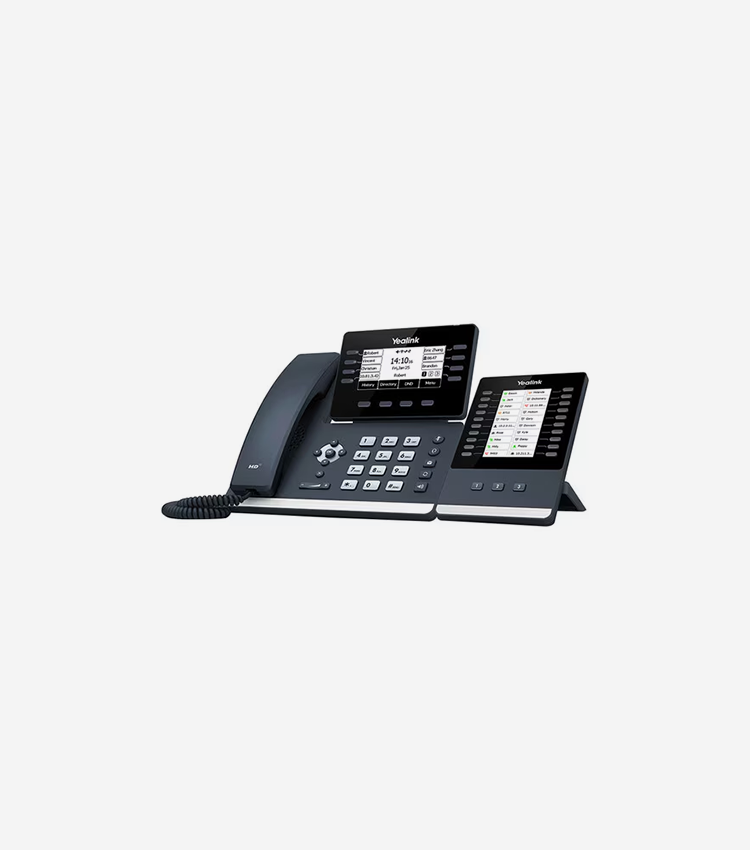 Yealink SIP-T53 IP Phone - Corded/Cordless - Corded - DECT, Bluetooth - Wall Mountable, Desktop - Classic Gray - 12 x Total Line - VoIP - 3.7" - 2 x Network (RJ-45) - PoE Ports