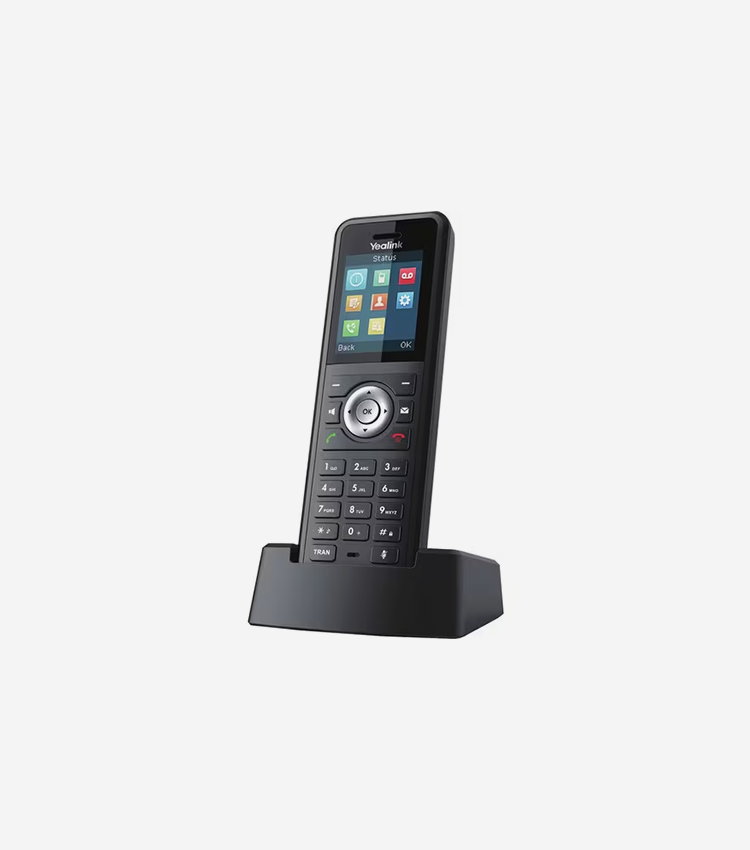 Yealink Ruggedized DECT Handset - Cordless - DECT, Bluetooth - 1.8" Screen Size - 1 Day Battery Talk Time - Black