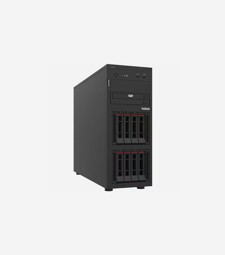 Lenovo ThinkSystem ST250 V3 7DCEA01WNA Tower Server - 1 x Intel Xeon E-2488 3.20 GHz - 16 GB RAM - 12Gb/s SAS Controller