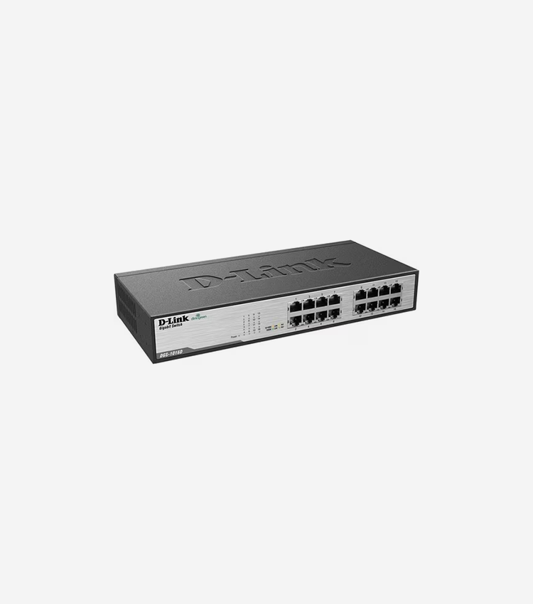 D-Link DGS 1016D - switch - 16 ports - unmanaged - rack-mountable