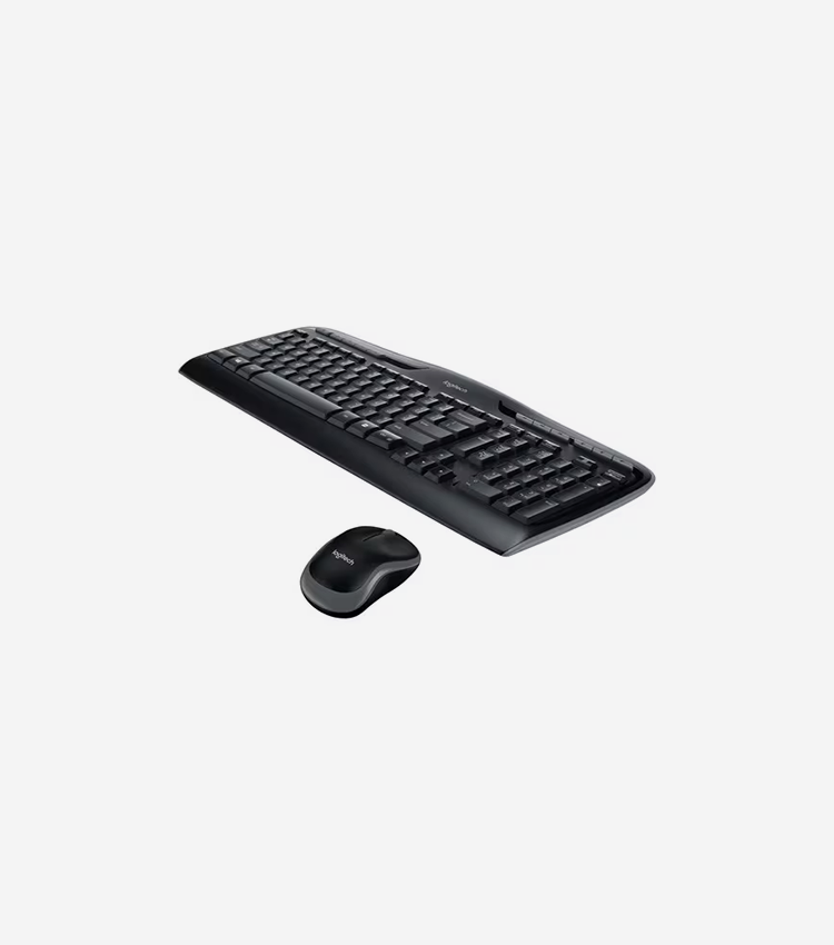 Logitech MK320 Wireless Desktop Combo with Media Shortcuts (French Layout) - USB Wireless RF Keyboard - French - USB Wireless RF Mouse - AA, AAA - Compatible with PC - 1