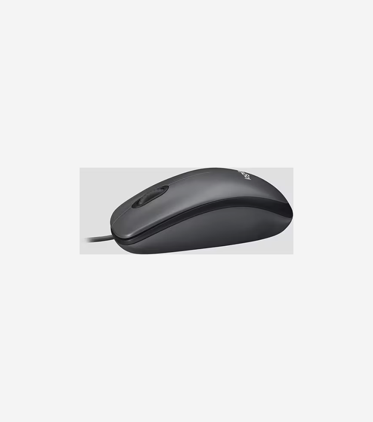 Logitech M100 Wired USB Mouse, 3-Buttons,1000 DPI Optical Tracking, Ambidextrous, Compatible with PC, Mac, Laptop (Gray) - Optical - Cable - Black - 1 - USB - 1000 dpi - Scroll Wheel - 3 Button(s) - Symmetrical