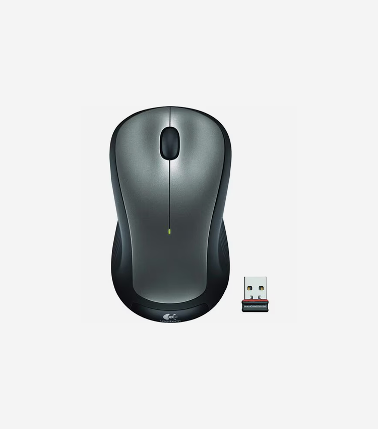 Logitech M310 Wireless Mouse, 2.4 GHz with USB Nano Receiver, 1000 DPI Optical Tracking, 18 Month Battery, Ambidextrous, Compatible with PC, Mac, Laptop, Chromebook (SILVER) - Optical - Wireless - 32.81 ft (10000 mm) - Radio Frequency - 2.40 GHz - Silver - 1 Each - USB - 1000 dpi - Scroll Wheel - 3 Button(s) - Symmetrical - 1