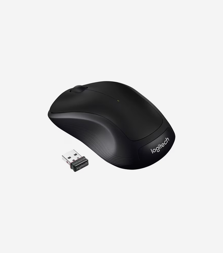 Logitech M310 Wireless Mouse, 2.4 GHz with USB Nano Receiver, 1000 DPI Optical Tracking, 18 Month Battery, Ambidextrous, Compatible with PC, Mac, Laptop, Chromebook (Black) - Optical - Wireless - Radio Frequency - 2.40 GHz - Black - USB - 1000 dpi - Scroll Wheel - 3 Button(s) - Symmetrical