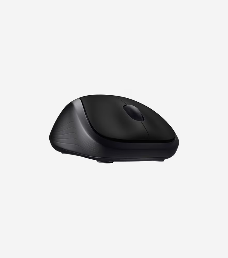 Logitech M310 Wireless Mouse, 2.4 GHz with USB Nano Receiver, 1000 DPI Optical Tracking, 18 Month Battery, Ambidextrous, Compatible with PC, Mac, Laptop, Chromebook (Black) - Optical - Wireless - Radio Frequency - 2.40 GHz - Black - USB - 1000 dpi - Scroll Wheel - 3 Button(s) - Symmetrical