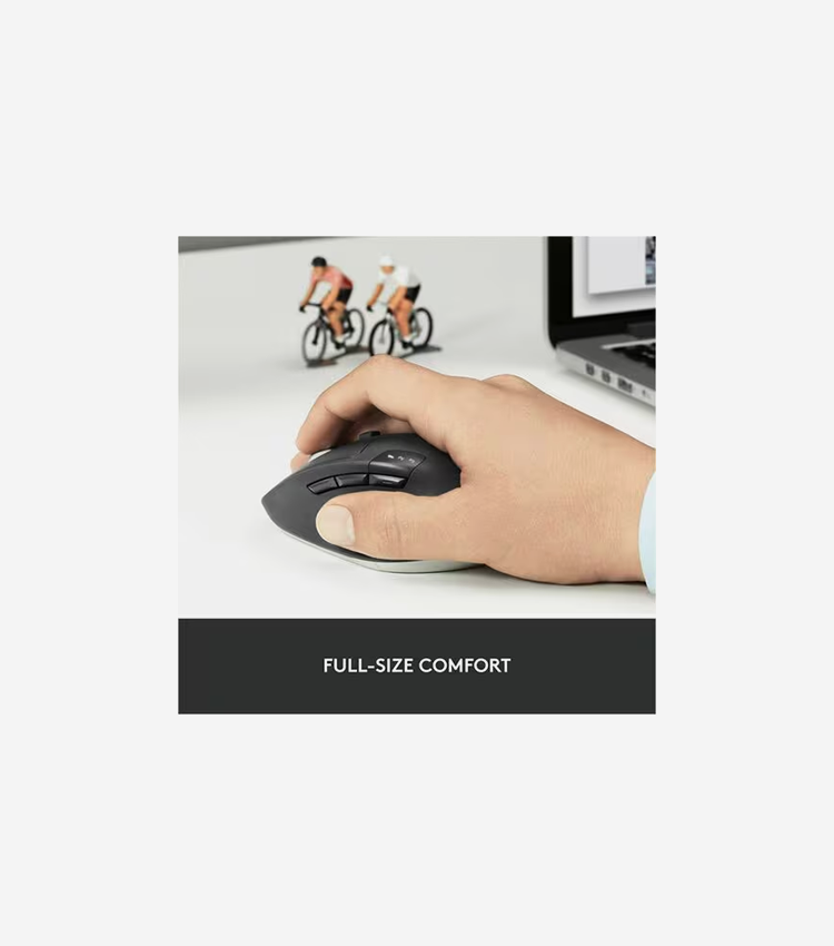 Logitech M720 Triathlon Multi-Device Wireless Mouse, Bluetooth, USB Unifying Receiver, 1000 DPI, 8 Buttons, 2-Year Battery, Compatible with Laptop, PC, Mac, iPadOS - Black - Optical - Wireless - Bluetooth/Radio Frequency - 2.40 GHz - Black - 1 Each - USB - 1000 dpi - Tilt Wheel - 7 Button(s) - Right-handed