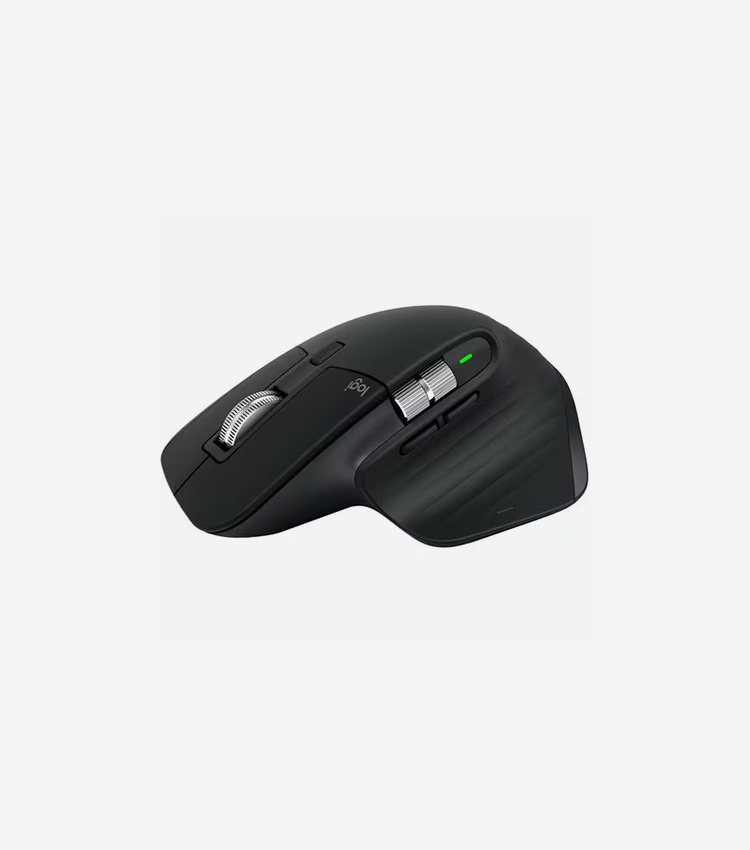 Logitech MX Master 3S Wireless Mouse - Darkfield - Wireless - 32.80 ft (9997.44 mm) - Bluetooth/Radio Frequency - 2.40 GHz - Rechargeable - Black - 1 Each - USB - 8000 dpi - Scroll Wheel - 7 Button(s) - Right-handedProprietary Battery Size Battery Supported