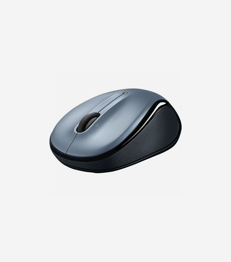 Logitech M325s Wireless Mouse - Optical - Wireless - Radio Frequency - 2.40 GHz - Dark Silver - USB - 1000 dpi - Tilt Wheel - 5 Button(s) - 3 Programmable Button(s) - Small Hand/Palm Size