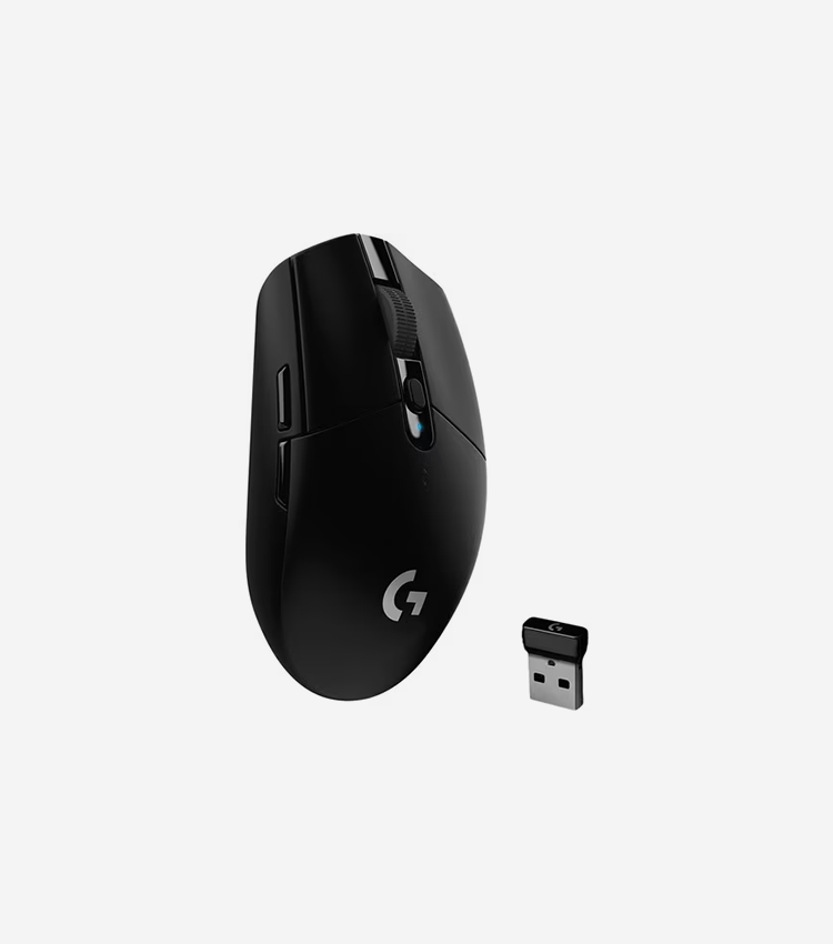 Logitech G305 Mouse - Optical - Wireless - Black - 6 Button(s)