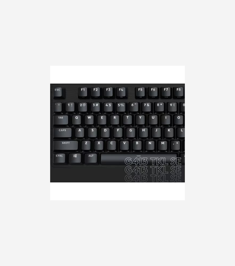 Logitech G413 TKL SE Mechanical Gaming Keyboard - Cable Connectivity - USB 2.0 Interface - LED - Rugged - PC, Mac - Mechanical Keyswitch