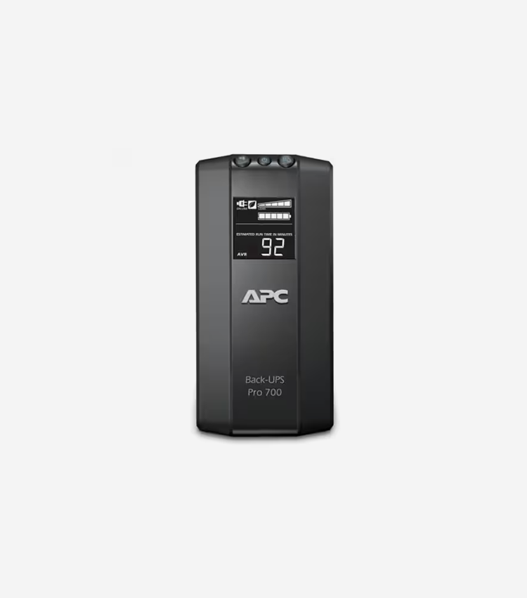 APC Back-UPS RS 700 VA Tower UPS - 700VA/450W - 3 Minute Full Load - 3 x NEMA 5-15R - Battery Backup System, 3 x NEMA 5-15R - Surge-protected