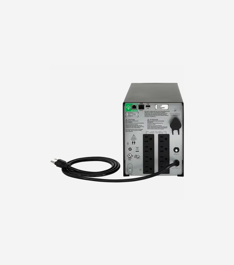 APC by Schneider Electric Smart-UPS C 1000VA LCD 120V with SmartConnect - 2U Tower - 3 Hour Recharge - 9.20 Minute Stand-by - 120 V Input - 120 V AC Output - Sine Wave - 8 x NEMA 5-15R - 8 x Battery/Surge Outlet