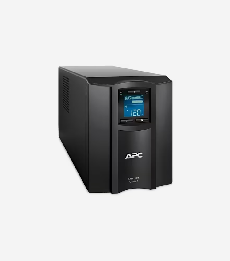 APC by Schneider Electric Smart-UPS C 1000VA LCD 120V with SmartConnect - 2U Tower - 3 Hour Recharge - 9.20 Minute Stand-by - 120 V Input - 120 V AC Output - Sine Wave - 8 x NEMA 5-15R - 8 x Battery/Surge Outlet