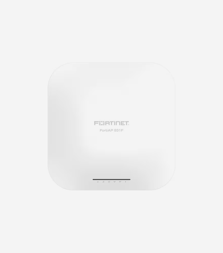 Fortinet FortiAP FAP-831F Dual Band 802.11ax 5.81 Gbit/s Wireless Access Point - Indoor - 2.40 GHz, 5 GHz - 13 x Internal Antenna(s) - Internal - MIMO Technology - 2 x Network (RJ-45) - 5 Gigabit Ethernet, Gigabit Ethernet - 33 W - Ceiling Mountable, Wall Mountable, Rail-mountable