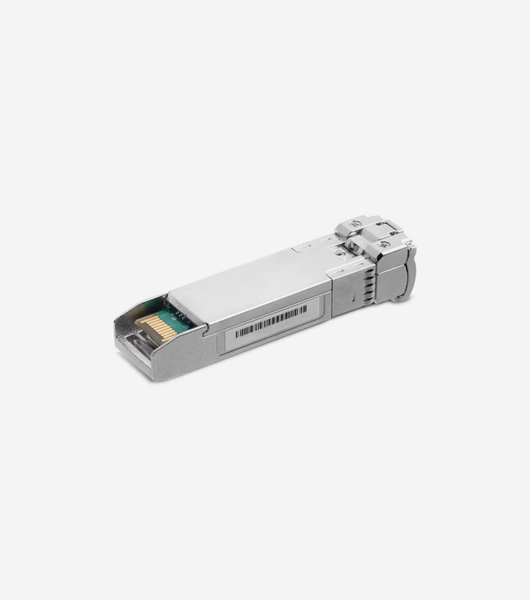 10GBase-LR SFP+ LC Transceiver - Hot pluggable with maximum flexibility. Supports digital diagnostic monitoring (DDM). Up to 300m. Compatible with 10G small form pluggable multi-source agreement (SFP+ MSA). Compatible with switches with 10G SFP+ ports, like JetStream TL-SG3428X, TL-SG3428XMP, and more. Limited lifetime warranty.