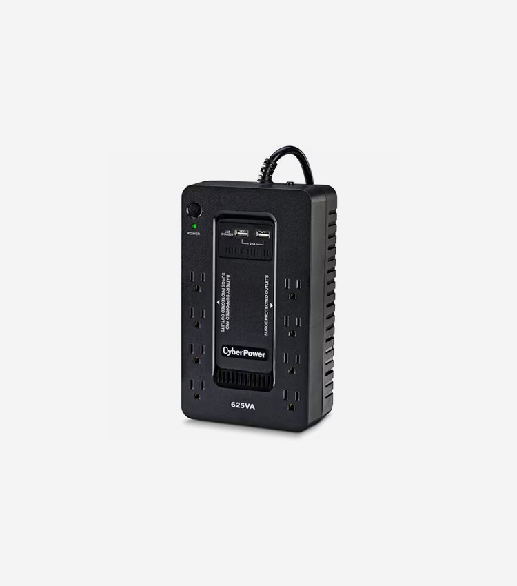 CyberPower Standby ST625U 625VA Compact UPS - Compact - 8 Hour Recharge - 2 Minute Stand-by - 120 V AC Input - 120 V AC Output - 8 x NEMA 5-15R