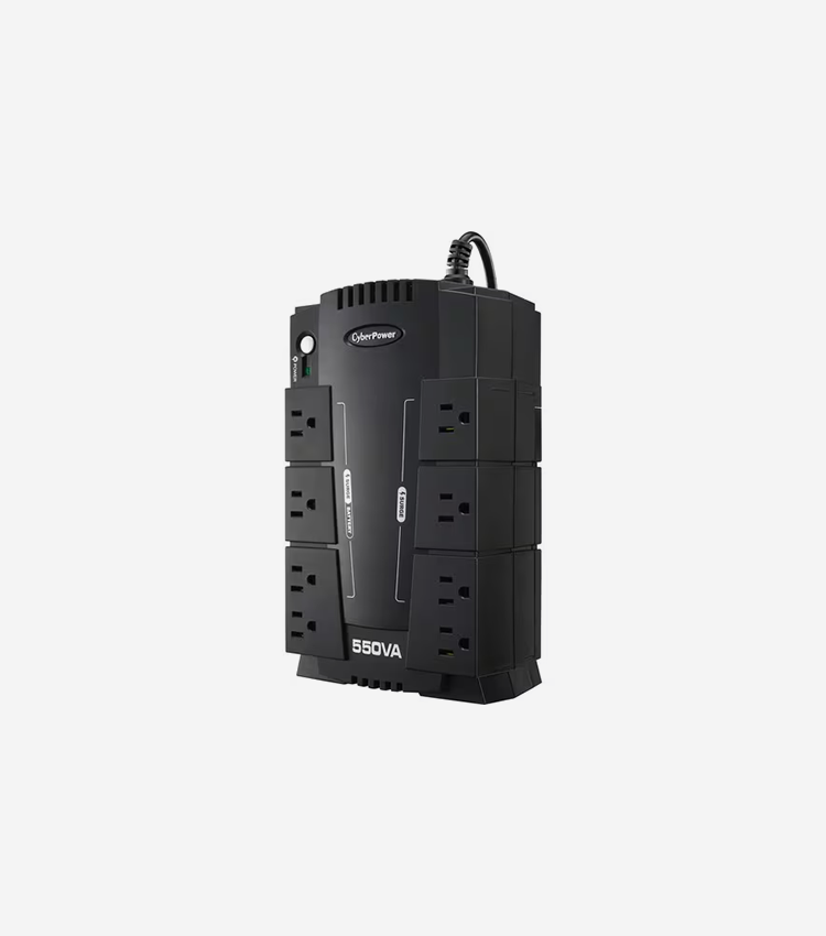 CyberPower Standby CP550SLG 550 VA Desktop UPS - Compact - 8 Hour Recharge - 2 Minute Stand-by - 120 V AC Input - 120 V AC Output - USB - 8 x NEMA 5-15R - 4 x Battery/Surge Outlet