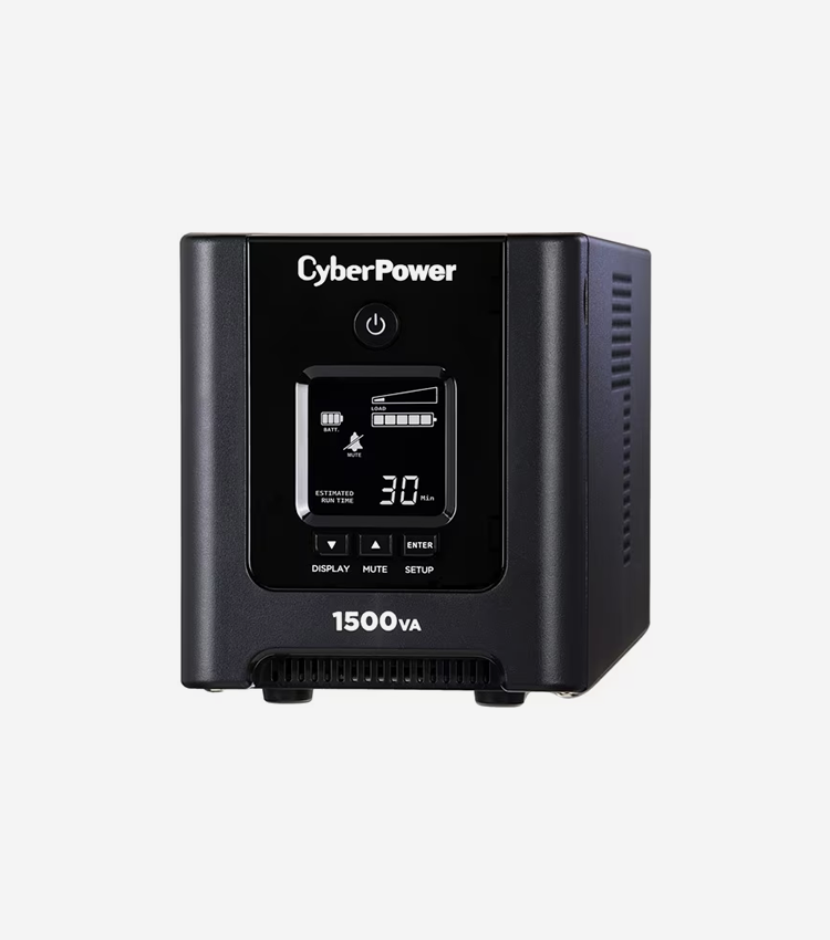 CyberPower PFC Sine Wave OR1500PFCLCD mini-tower 1500VA 1050W - Mini-tower - 8 Hour Recharge - 4 Minute Stand-by - 120 V AC Input - 120 V AC Output - 8 x NEMA 5-15R