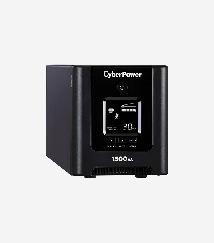 CyberPower PFC Sine Wave OR1500PFCLCD mini-tower 1500VA 1050W - Mini-tower - 8 Hour Recharge - 4 Minute Stand-by - 120 V AC Input - 120 V AC Output - 8 x NEMA 5-15R