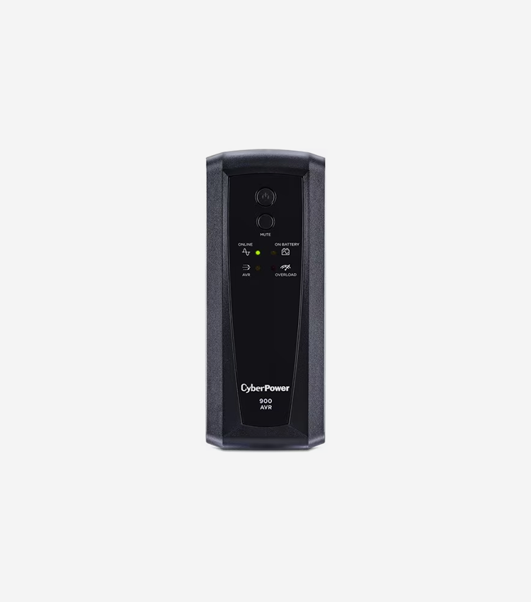 CyberPower UPS Systems CP900AVR AVR - 900 VA / 560 W - 900VA/560W UPS, 10 x NEMA 5-15R OUTLETS, NEMA 5-15P PLUG W/6FT CORD, AVR, RJ45, 3 YR WTY