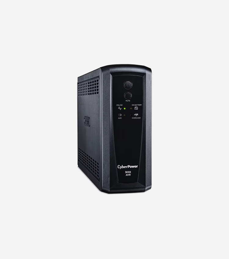 CyberPower UPS Systems CP900AVR AVR - 900 VA / 560 W - 900VA/560W UPS, 10 x NEMA 5-15R OUTLETS, NEMA 5-15P PLUG W/6FT CORD, AVR, RJ45, 3 YR WTY