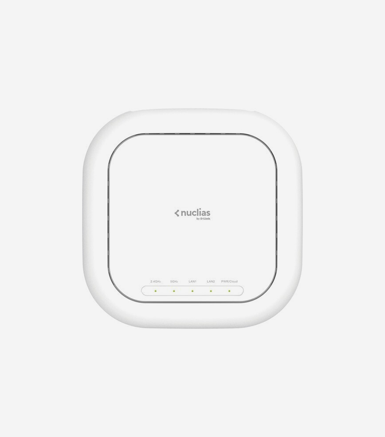 D-Link Nuclias DBA-2820P IEEE 802.11ac 2.60 Gbit/s Wireless Access Point - 2.40 GHz, 5 GHz - MIMO Technology - 2 x Network (RJ-45) - Gigabit Ethernet - Wall Mountable, Ceiling Mountable