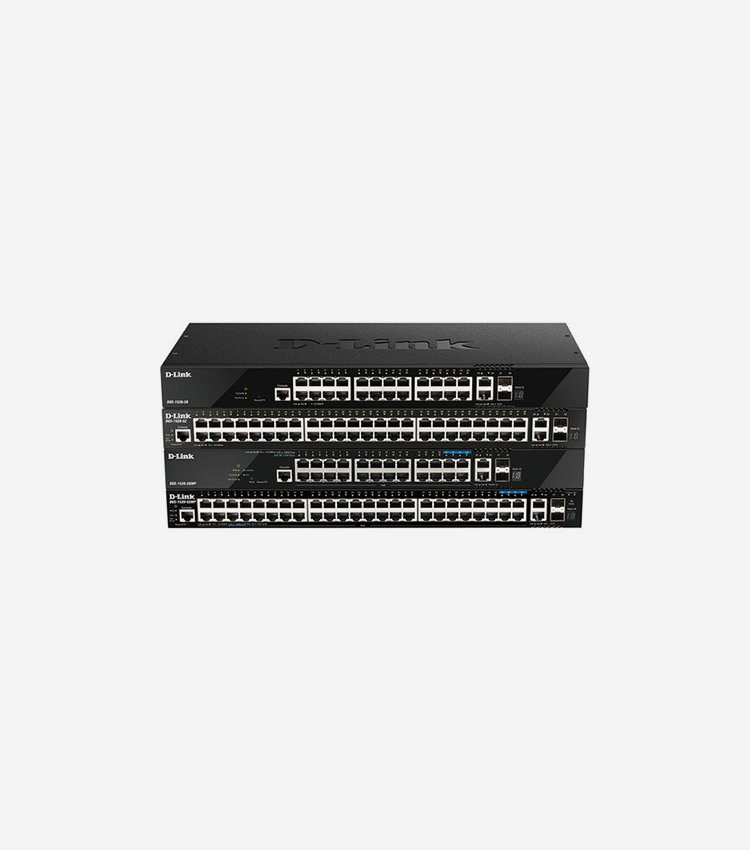 D-Link DGS-1520-28 Layer 3 Switch - 26 Ports - Manageable - 3 Layer Supported - Modular - 30.40 W Power Consumption - Twisted Pair, Optical Fiber - 1U High - Rack-mountable - Lifetime Limited Warranty