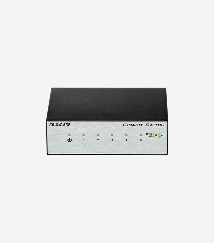 D-Link 5-Port Gigabit Unmanaged Metal Desktop Switch - 5 Ports - Gigabit Ethernet - 10/100/1000Base-T - 2 Layer Supported - Twisted Pair - Desktop - 3 Year Limited Warranty