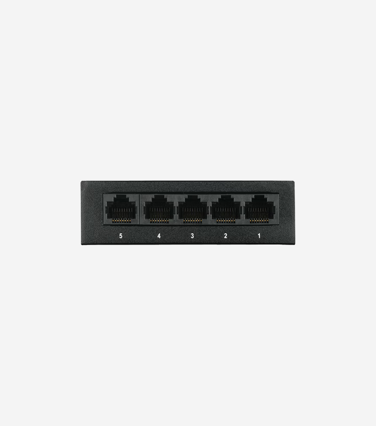 D-Link 5-Port Gigabit Unmanaged Metal Desktop Switch - 5 Ports - Gigabit Ethernet - 10/100/1000Base-T - 2 Layer Supported - Twisted Pair - Desktop - 3 Year Limited Warranty